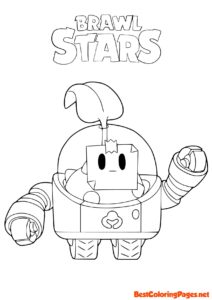 Brawl Stars coloring page Sprout