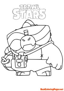 Brawl Stars coloring pages Buzz