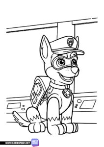 Chase coloring page