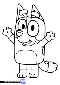 Coloring page Bluey - Bingo