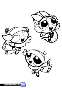 Colouring pages Powerpuff Girls