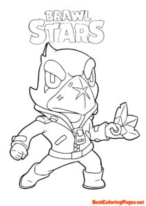 Crow Brawl Stars coloring pages