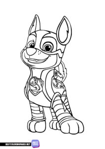 PAW Patrol's Mighty Pups coloring book for kids