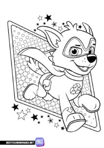 PAW Patrol's Rocky coloring page