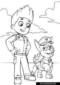 Paw Patrol 2 coloring page