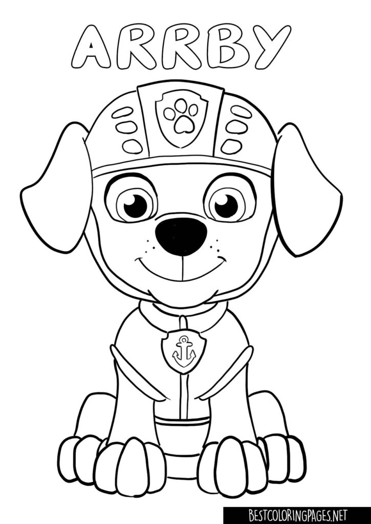 Paw Patrol Coloring Pages ARRBY