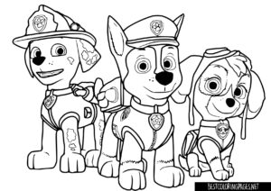 Paw Patrol free coloring pages