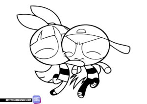 Powerpuff Girls coloring page for girls