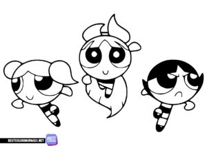 Powerpuff Girls free prinable coloring page