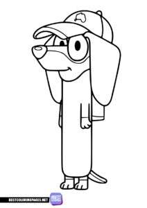 Snickers - Coloring page Bluey