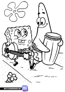 Free Printable SpongeBob Coloring Page