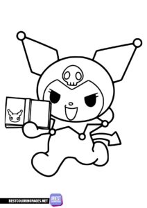 Kuromi coloring pages for kids