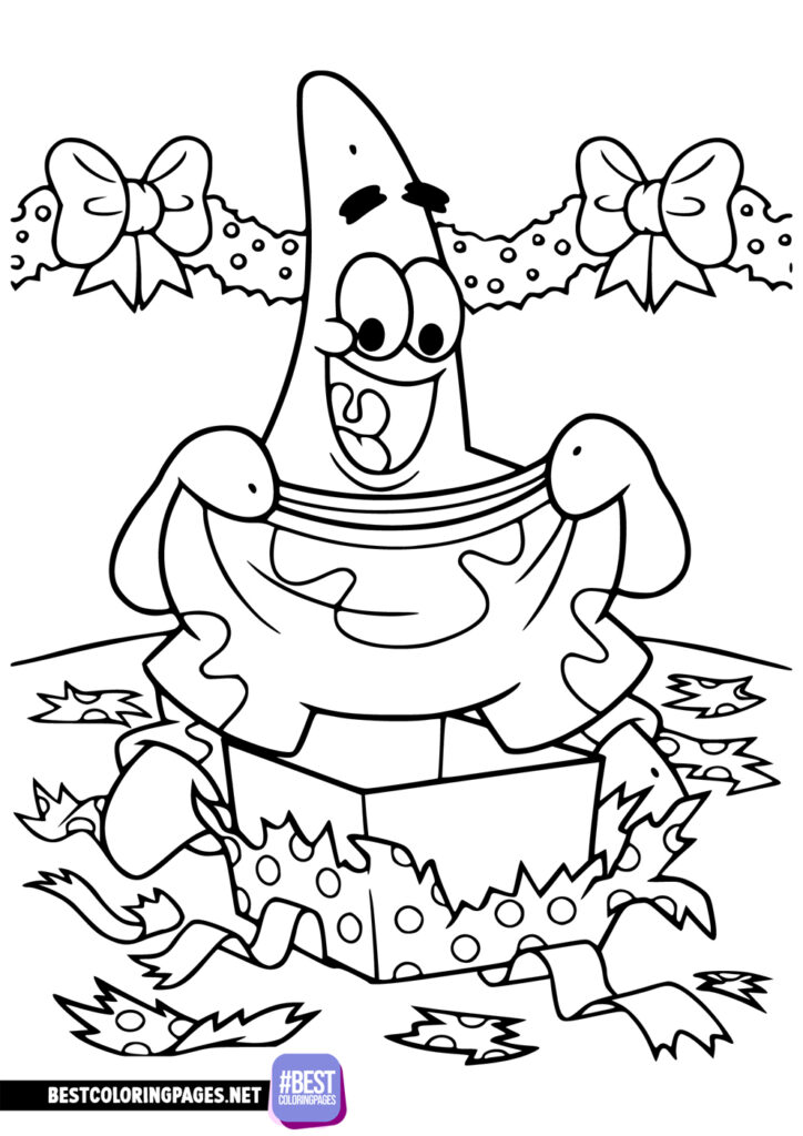 spongebob and patrick coloring page
