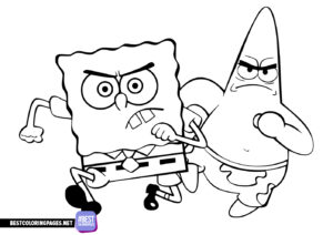 Patrick and SpongeBob Coloring Pages