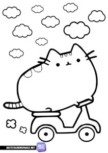 Pusheen Cat coloring page