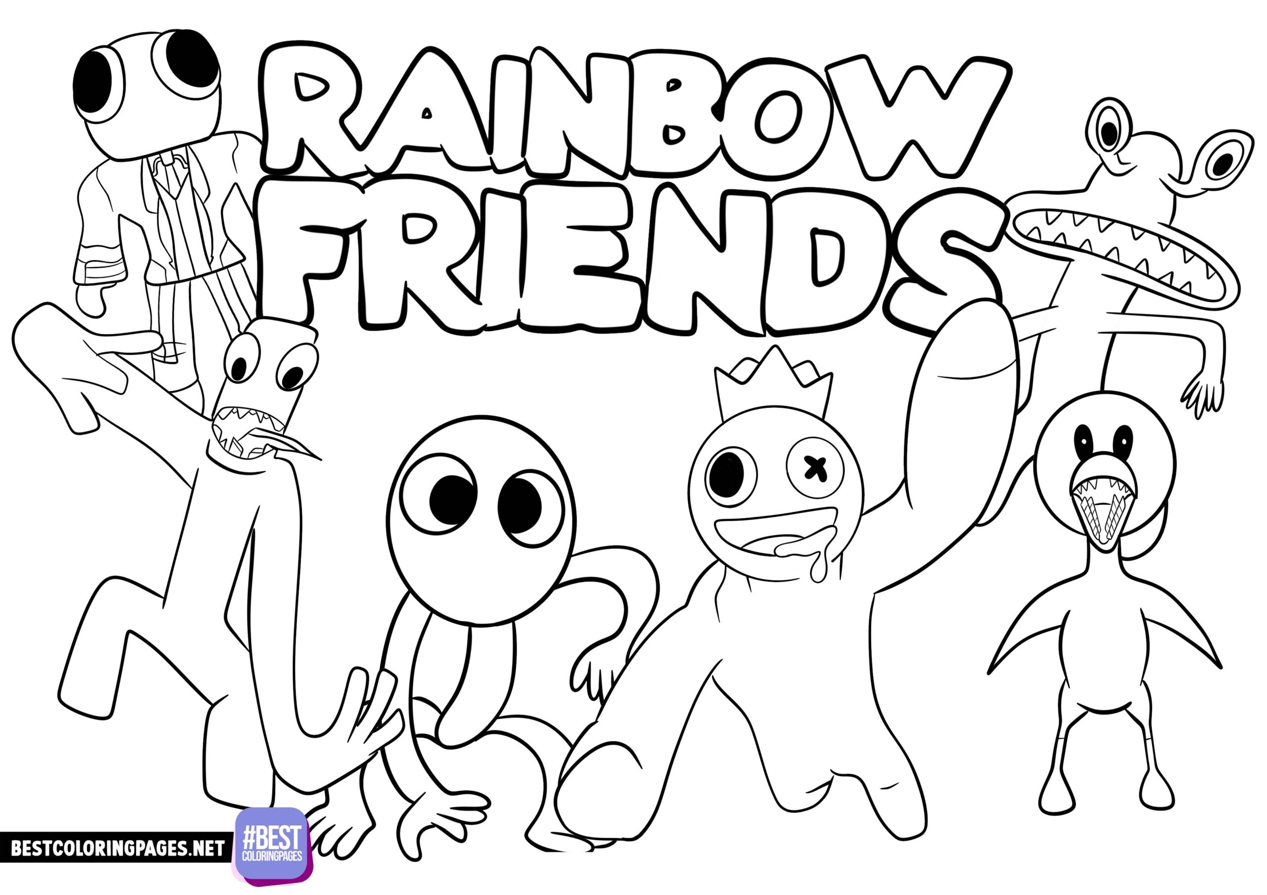 Purple Rainbow Friends Roblox Coloring Page  Coloring pages, Coloring  pages for kids, Colouring pages