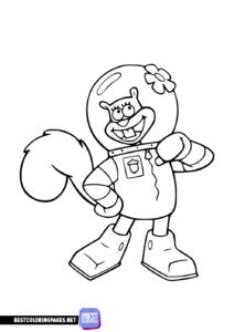 Sandy Coloring Page