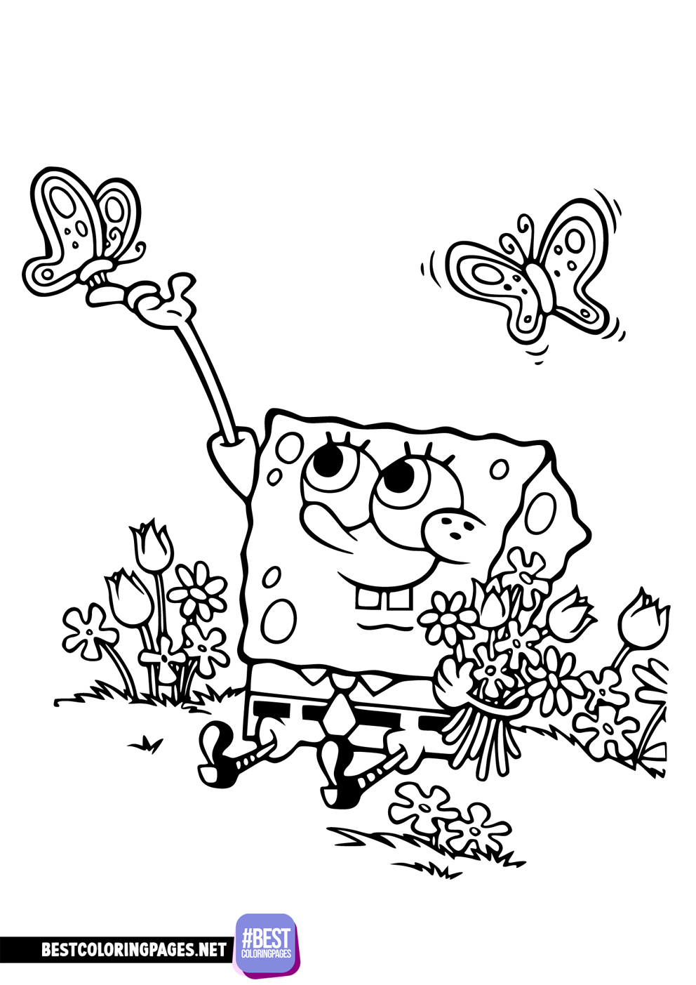 SpongeBob coloring pages Bestcoloringpages net SpongeBob coloring pages Bestcoloringpages net