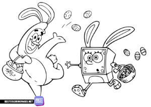 SpongeBob Coloring Pages - Easter