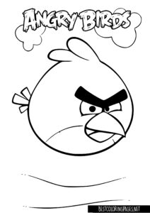 Coloring page Angry Birds Red