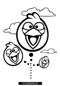 Angry Birds the mobie Coloring Pages