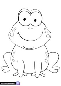 Animals coloring page - frog