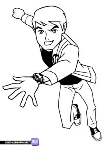 Ben 10 coloring pages for kids