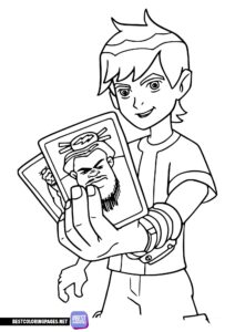 Ben10 free printable coloring page