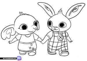 Bing and Sula coloring page