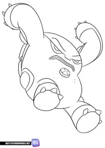 Character from Ben 10 Coloring Page