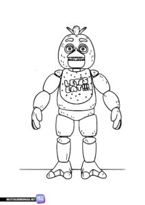 Chica FNAF coloring pages