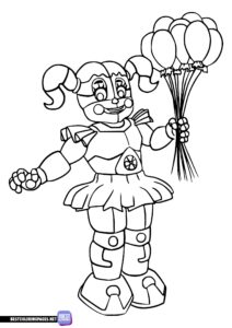 Circus Baby FNAF coloring pages