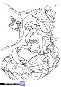 Coloring Pages Ariel The Little Mermaid