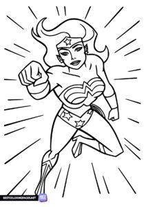 Coloring page Wonder Woman