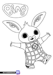Coloring page with Bing