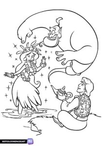 Coloring pages Aladdin