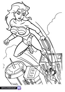 Coloring pages Wonder Woman