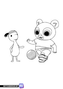 Coloring pages characters from Bing