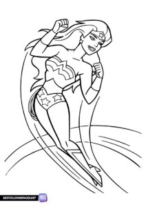 Coloring sheet Wonder Woman
