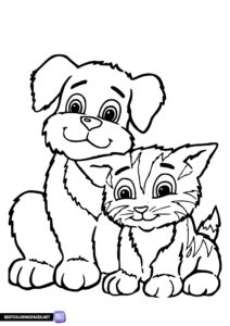 Coloring sheets with animals