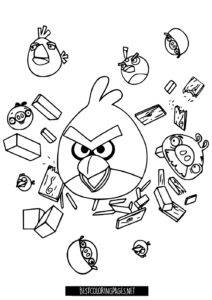 Colouring Pages Angry Birds