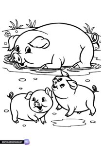 Country life coloring page