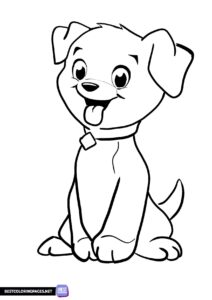 Dog coloring page - animals