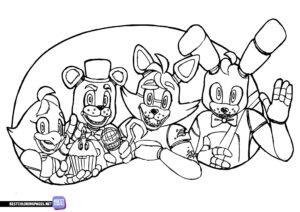 FNAF Coloring Page