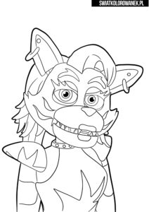 FNAF ROXY coloring pages