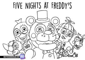 Five Nights at Freddy Coloring Pages