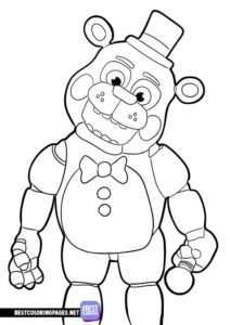 Five Nights at Freddy coloring page