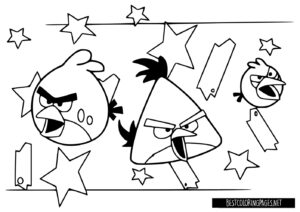 Free printable Angry Birds coloring Sheet