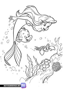 Free printable The Little Mermaid Coloring Pages