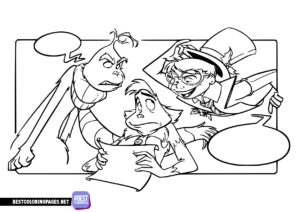 Grinch coloring page for children